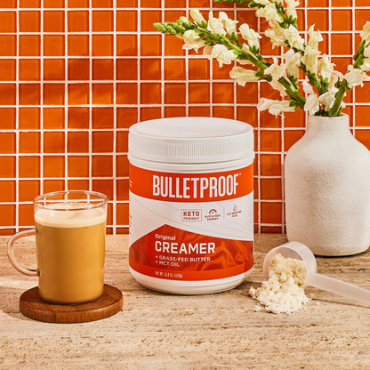 Bulletproof Original Creamer, 14.8 Ounces, Keto Coffee Creamer with MCT Oil and Grass-Fed Butter, Supports Brain Function