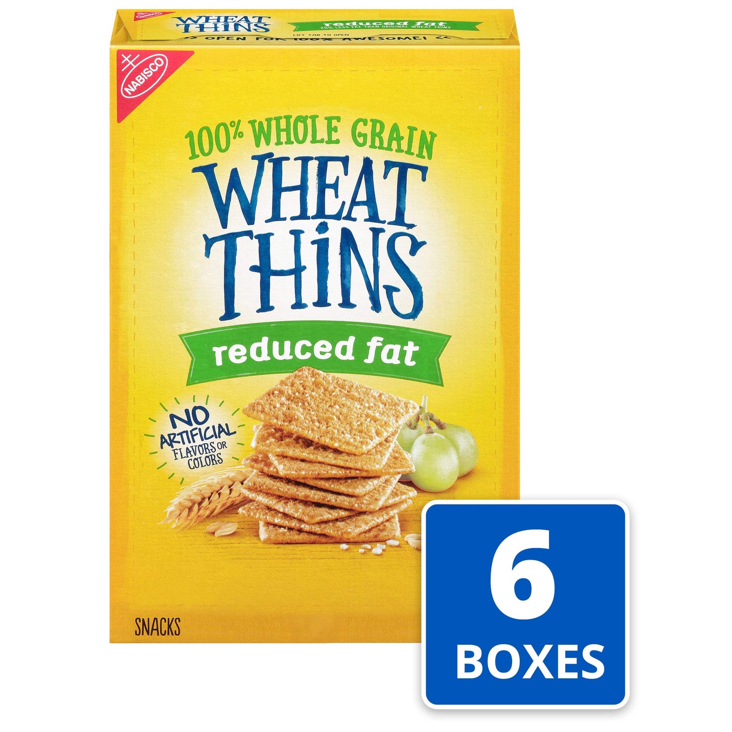 Wheat Thins Original Whole Grain Wheat Crackers, Party Size, 20 oz Box