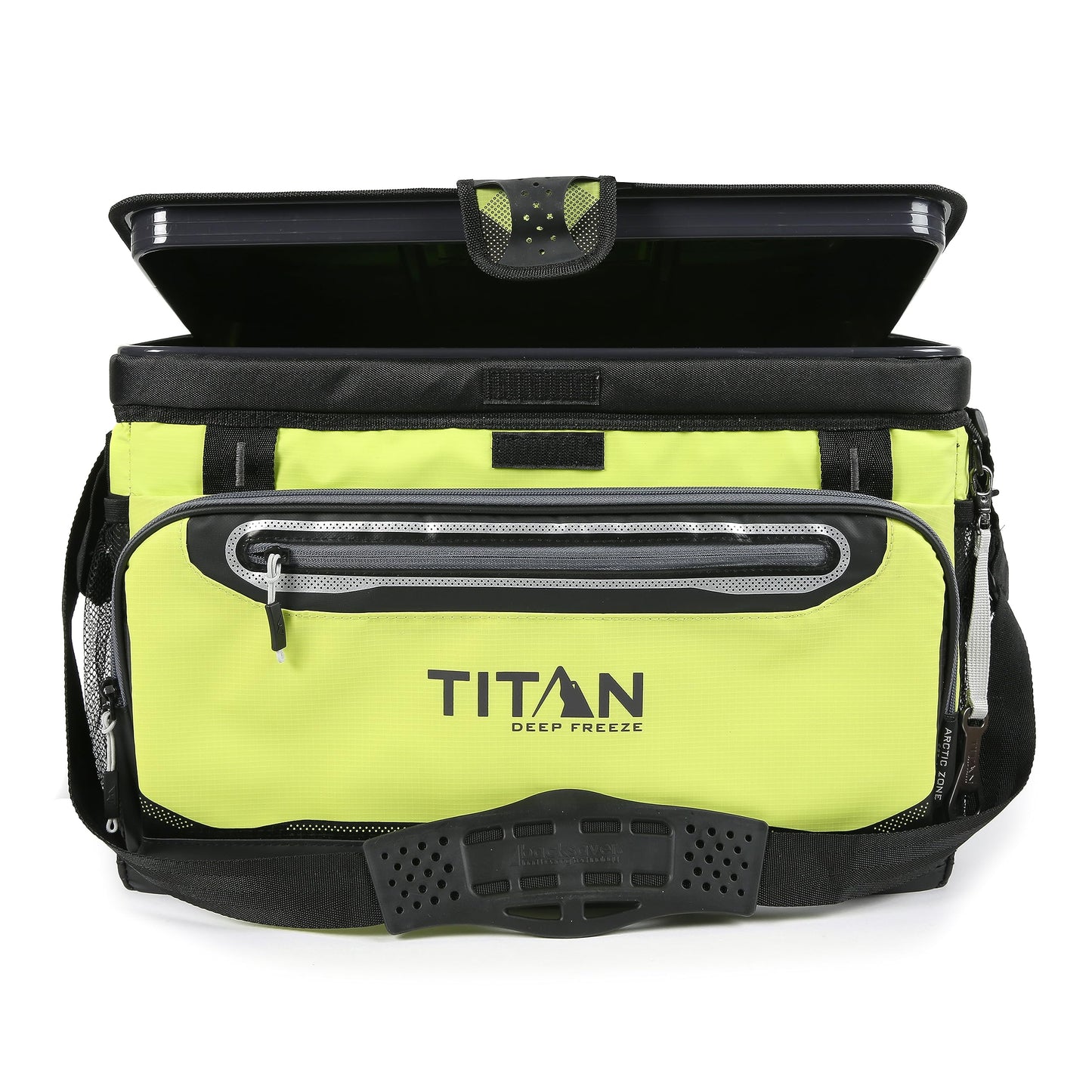 Titan Deep Freeze Cooler Zipperless Hardbody Cooler - Deep Freeze Insulation, HardBody Liner, and SmartShelf