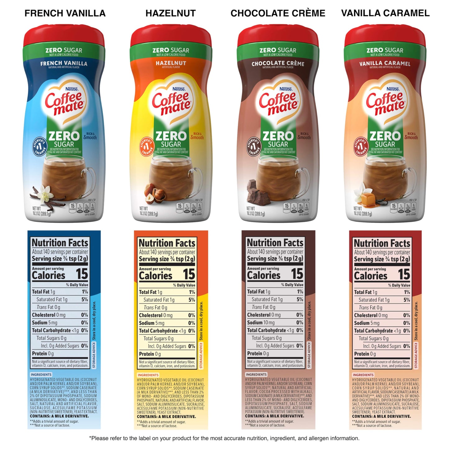 Nestle Coffee mate Chocolate Creme Sugar Free Powder Coffee Creamer