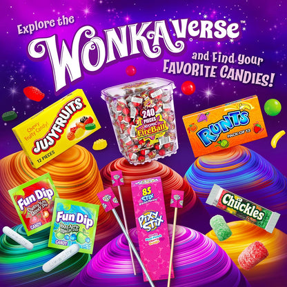 Wonka Everlasting Gobstopper, Candy, Jawbreaker Candy, 5 oz (12 ct)