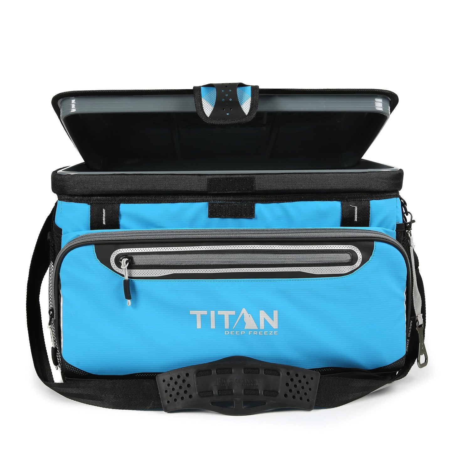 Titan Deep Freeze Cooler Zipperless Hardbody Cooler - Deep Freeze Insulation, HardBody Liner, and SmartShelf