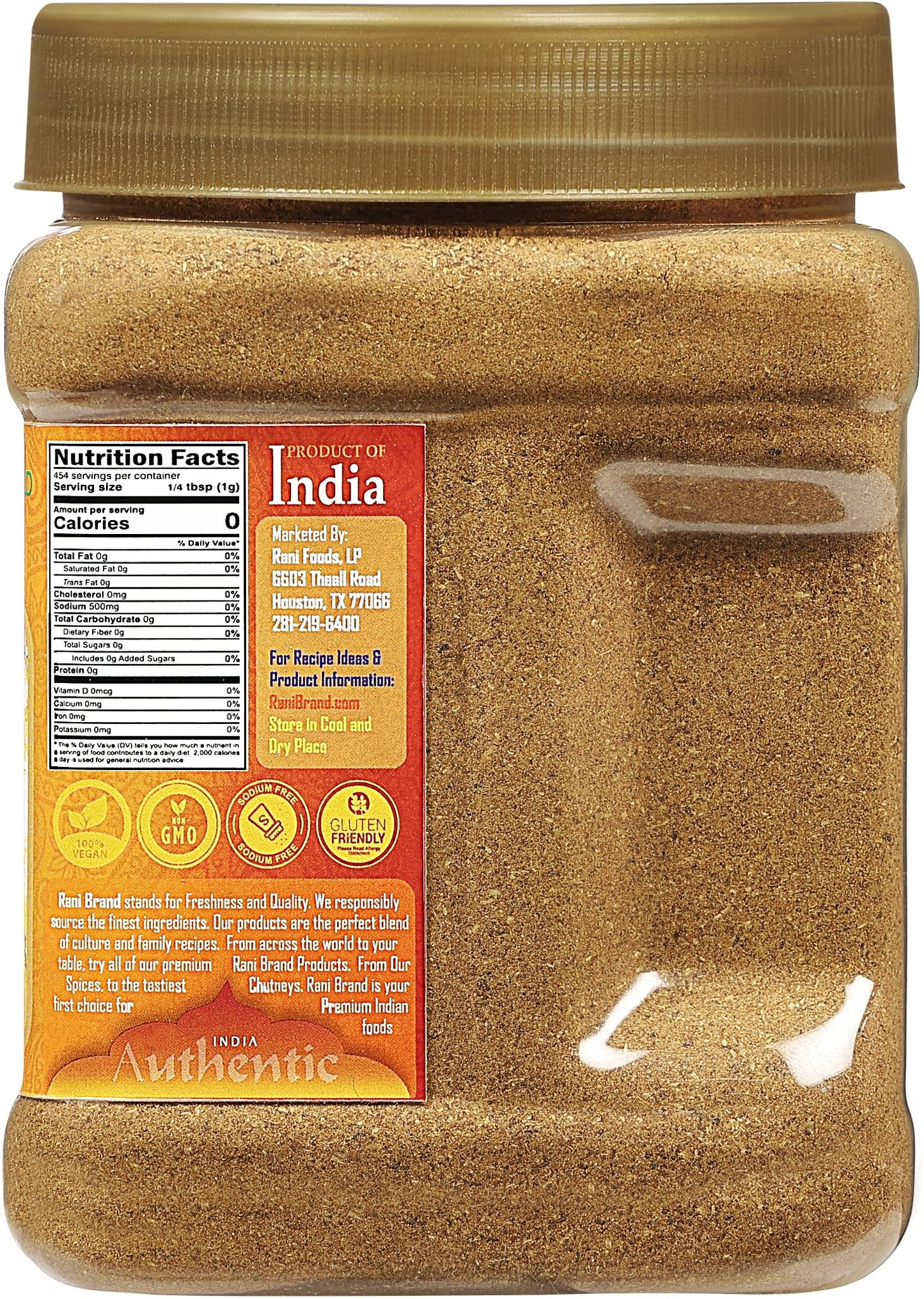 Rani Garam Masala Indian 11-Spice Blend 3oz (85g) PET Jar ~ All Natural, Salt-Free | Vegan | No Colors | Gluten Friendly | NON-GMO| Kosher | Indian Origin