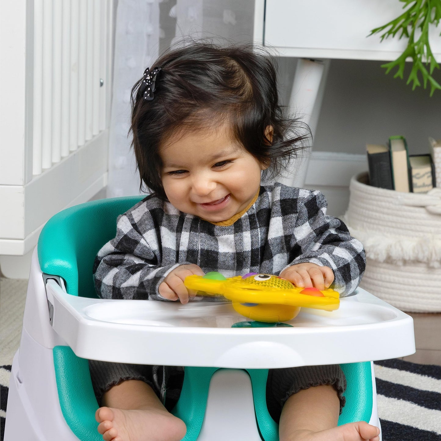 Baby Einstein Sticky Spinner BPA-free High Chair Activity Toy, Ages 3 Months+