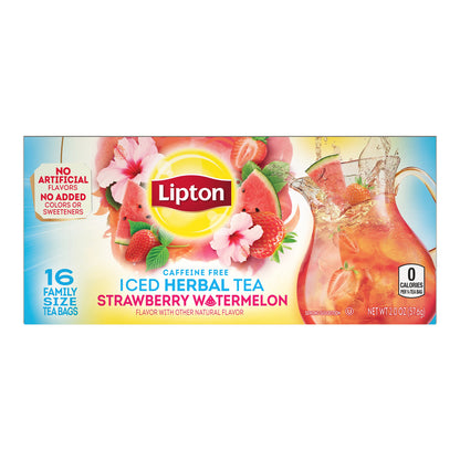 Lipton Unsweetened Iced Tea Bags, Family Size Tea Bags, 144 Total Tea Bags (24ct - Pack of 6)