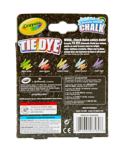 Crayola Tie Dye Chalk 5ct