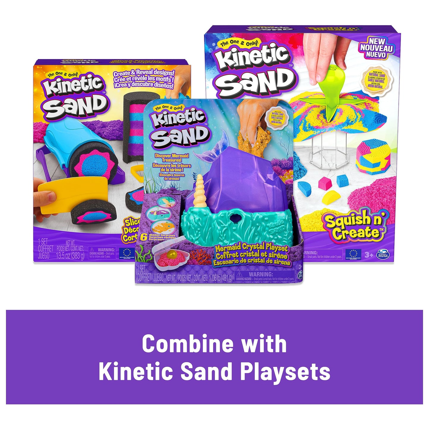 Kinetic Sand, 11lb (5kg) Natural Brown Bulk Play Sand for Arts and Crafts, Sandbox, Moldable Sensory Toys for Kids Ages 3+