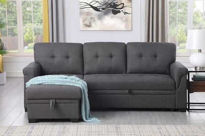 Lilola Home Lucca Sectional Sleeper Sofa - Versatile Sleeper Couch & Sofa Bed with Storage - Comfortable Couch with Storage, Small Sleeper Sofa counch