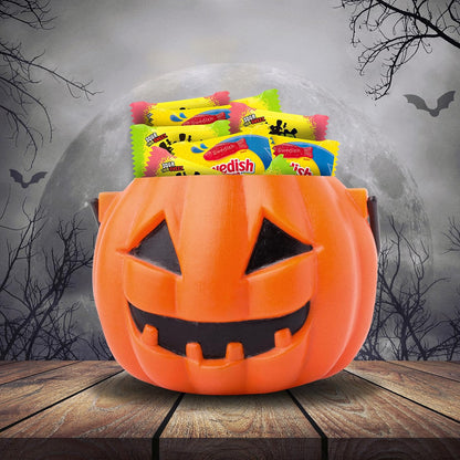 SOUR PATCH KIDS & SWEDISH FISH Mini Halloween Candy Variety Pack, Bulk Candy, 100 Trick or Treat Bags