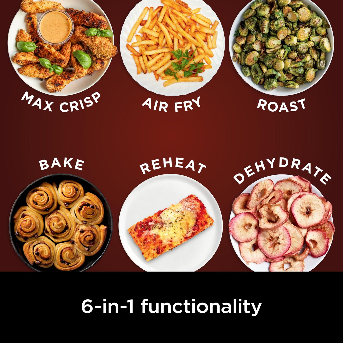 Ninja Air Fryer Pro 4-in-1 with 5 QT Capacity, Air Fry, Roast, Reheat, Dehydrate, Air Crisp Technology with 400F for hot, crispy results in just minutes, Nonstick Basket & Crisper Plate, Grey, AF141