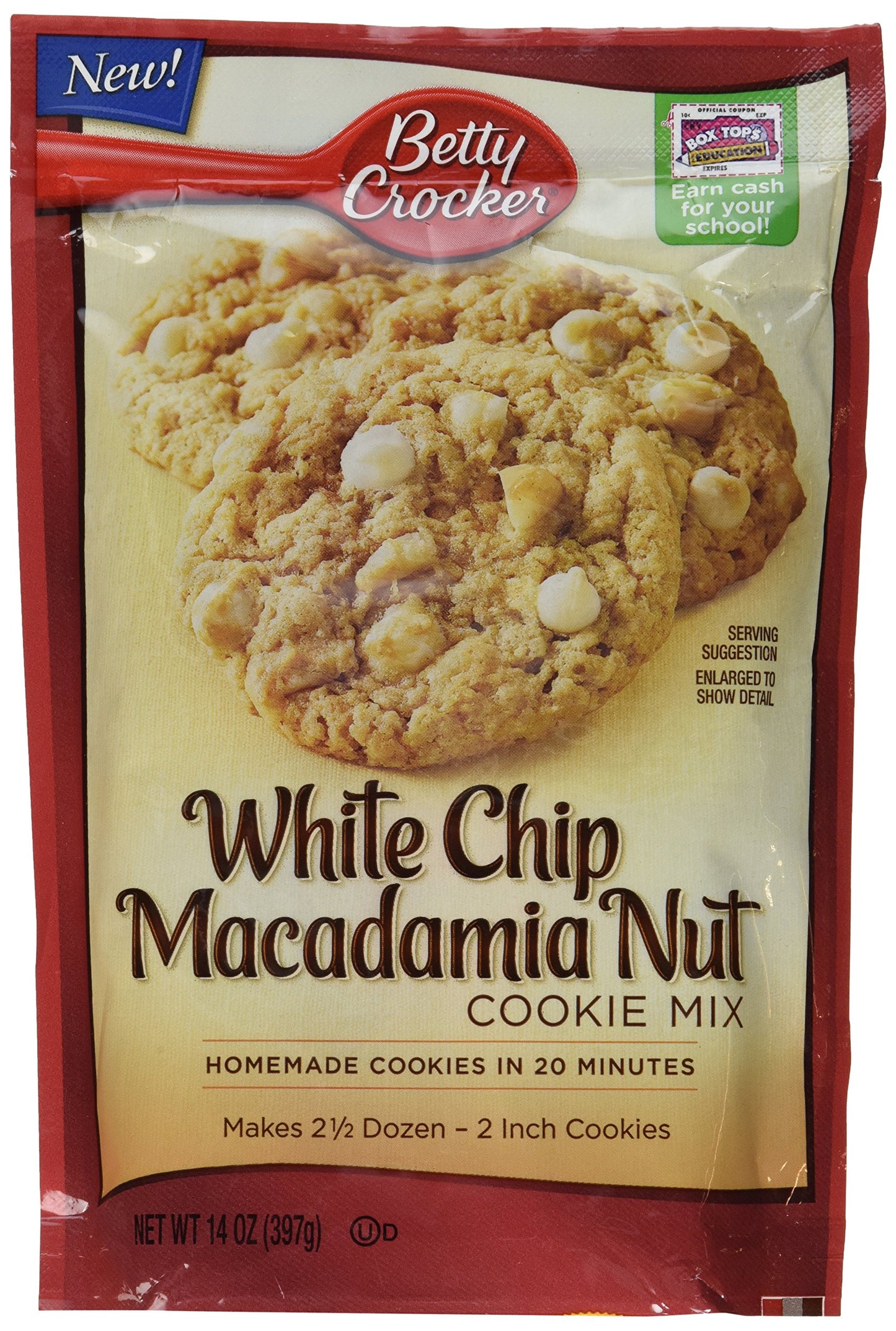 Betty Crocker Peanut Butter Cookie Mix, Makes twelve (12) 2-inch Cookies, 7.2 oz.