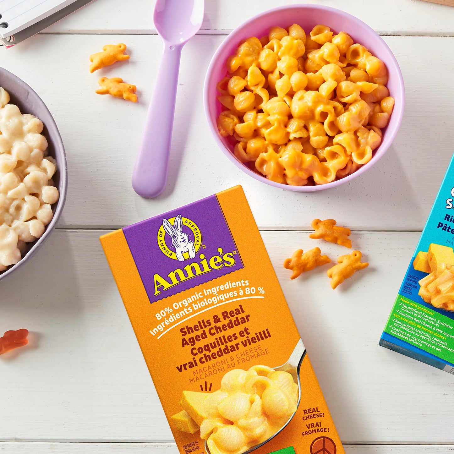 Annie's White Cheddar Shells Macaroni and Cheese with Organic Pasta, 6 oz (Pack of 12)