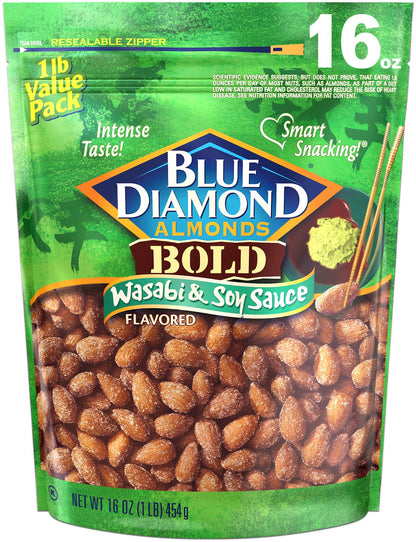 Blue Diamond Almonds Honey Roasted Snack Almonds, Honey Roasted, 1 Pound (Pack of 1)