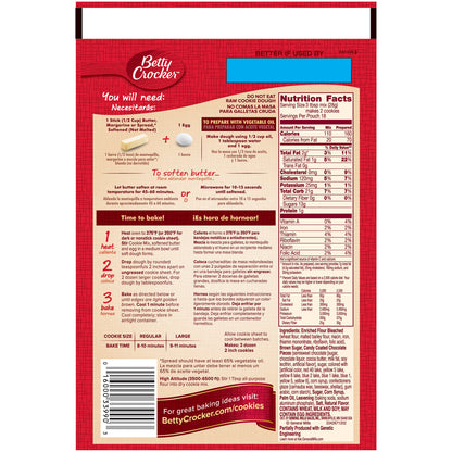 Betty Crocker Peanut Butter Cookie Mix, Makes twelve (12) 2-inch Cookies, 7.2 oz.