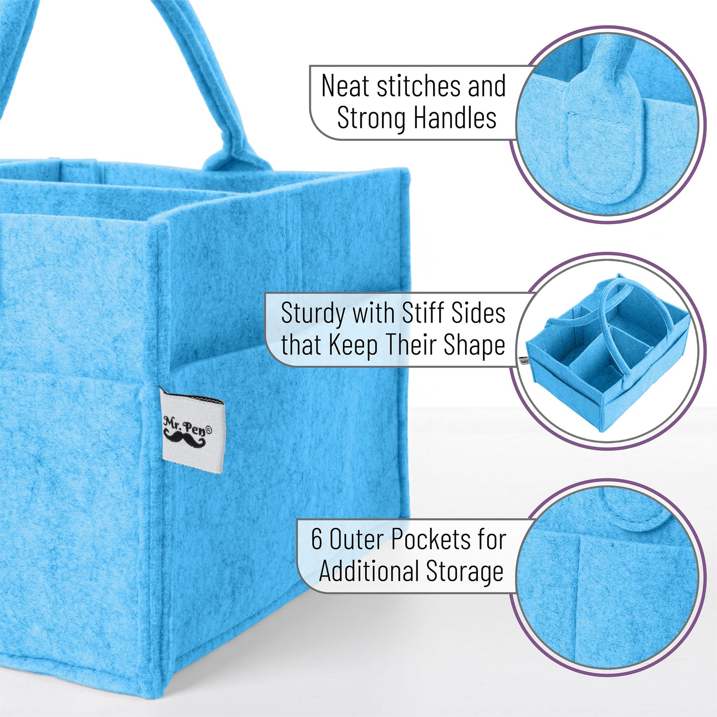 Mr. Pen- Baby Diaper Caddy Organizer, Car Caddy, Portable Organizer for Changing Table, Nursery