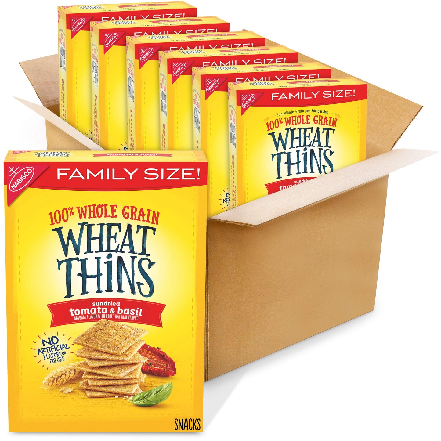 Wheat Thins Original Whole Grain Wheat Crackers, Party Size, 20 oz Box