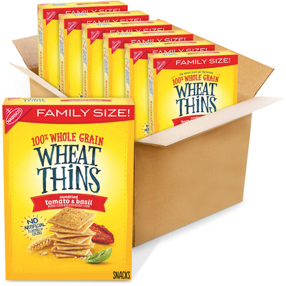 Wheat Thins Original Whole Grain Wheat Crackers, Party Size, 20 oz Box