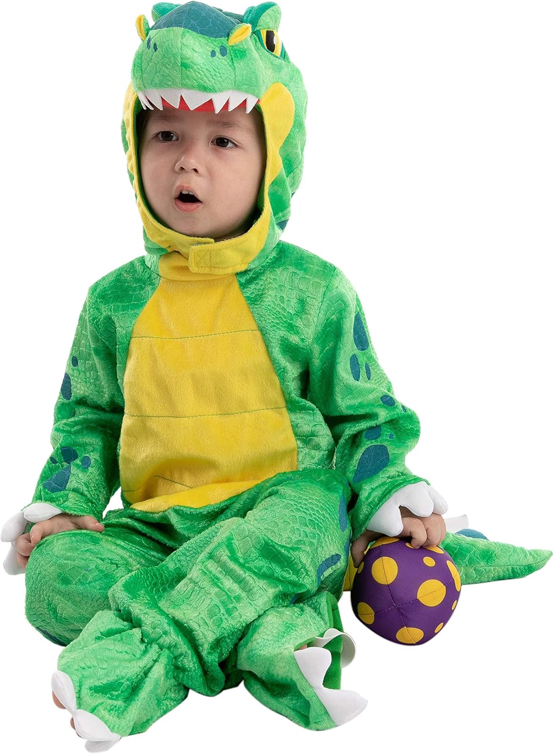 Spooktacular Creations T-Rex Costume, Dinosaur jumpsuit Jumpsuit for Toddler and Child Halloween Dress Up Party