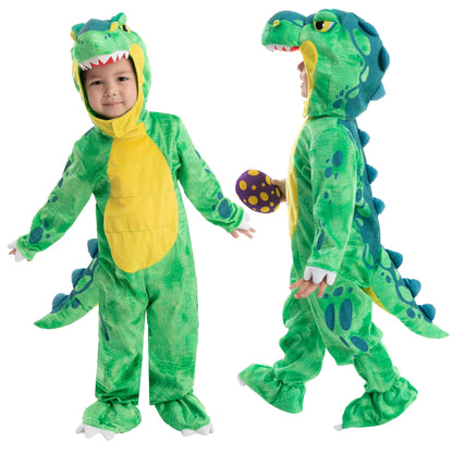 Spooktacular Creations T-Rex Costume, Dinosaur jumpsuit Jumpsuit for Toddler and Child Halloween Dress Up Party