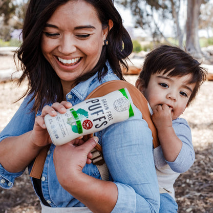 Serenity Kids 6+ Months Grain Free Puffs Toddler & Baby Snack | No Added Sugar, Gluten & Rice Free, Allergen Free | Made with Organic Cassava, Veggies, and Herbs | Puffs Variety Pack | 6 Count