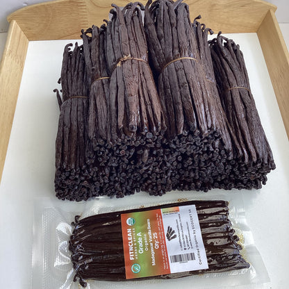 50 Organic Grade A Madagascar Vanilla Beans. Certified USDA Organic for Extract and all things Vanilla by FITNCLEAN VANILLA. ~5" Bulk Fresh Bourbon NON-GMO Pods.