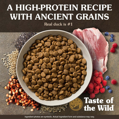 Taste of the Wild High Prairie Canine Grain-Free Recipe with Roasted Bison and Venison Adult Dry Dog Food, Made with High Protein from Real Meat and Guaranteed Nutrients and Probiotics 28lb