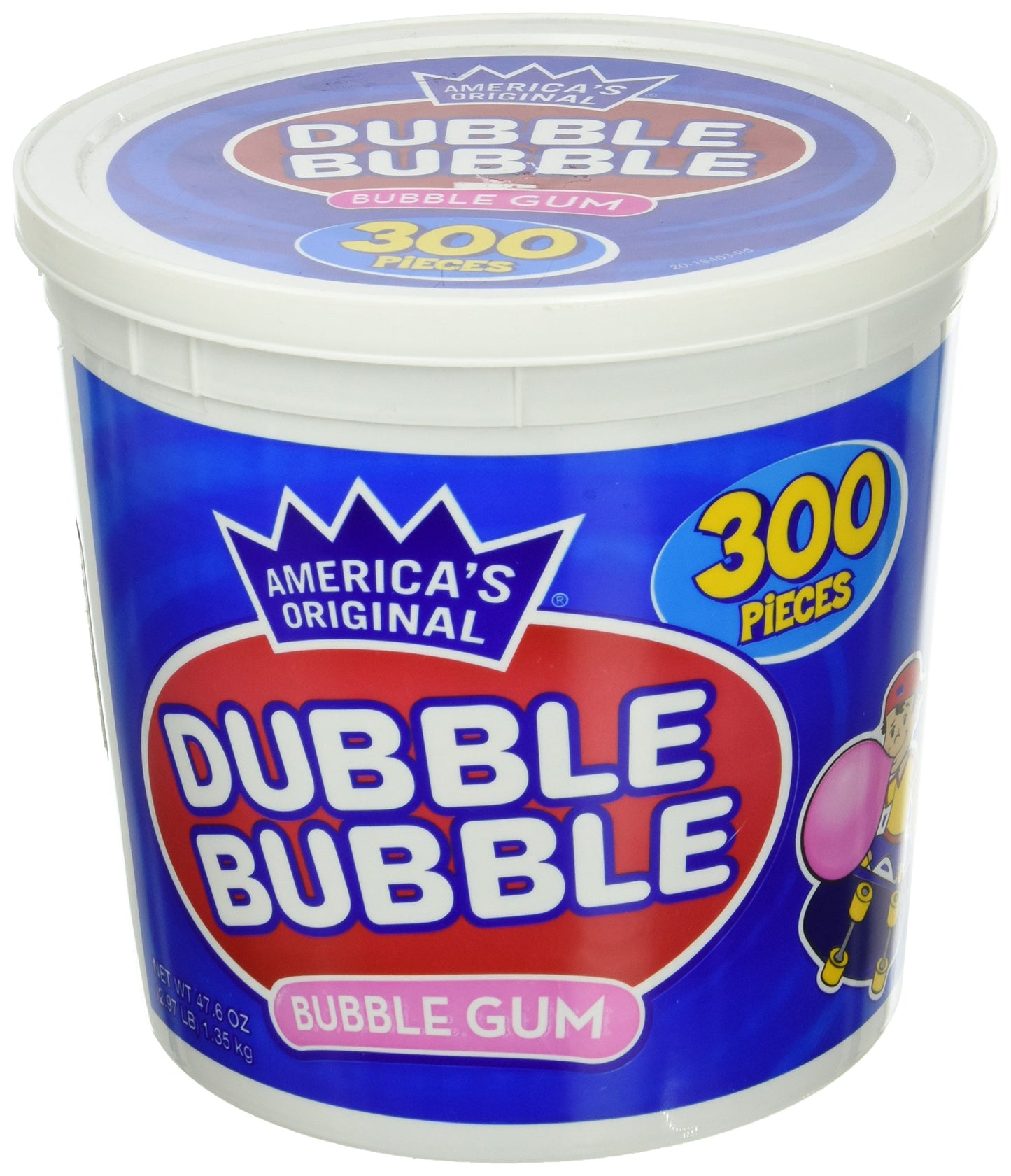 Dubble Bubble Gum, 53.9 Ounce - 340 Count Bucket