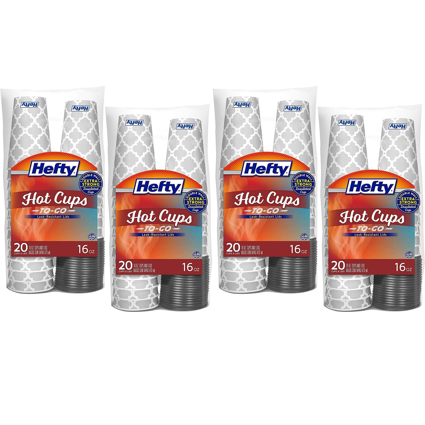 Hefty Party On Disposable Plastic Cups, Assorted, 16 Ounce, 100 Count