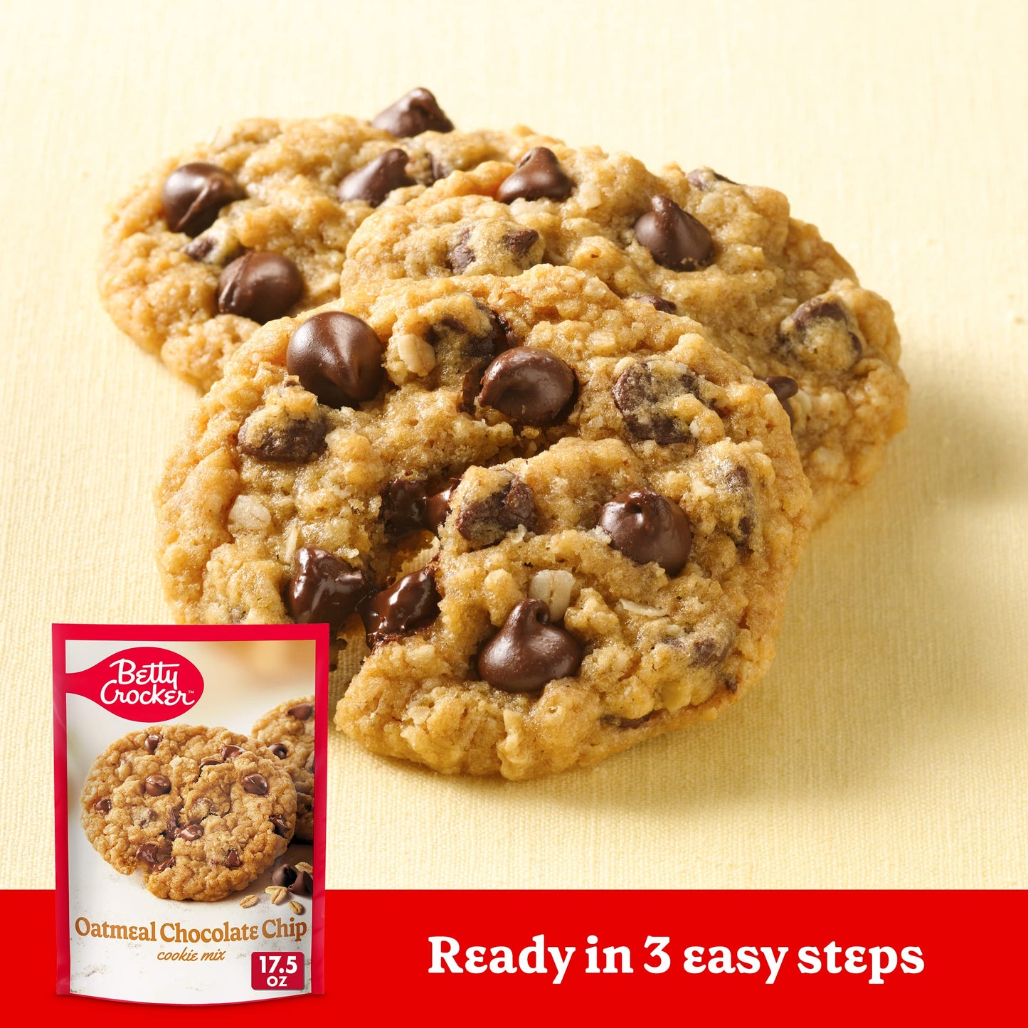 Betty Crocker Peanut Butter Cookie Mix, Makes twelve (12) 2-inch Cookies, 7.2 oz.