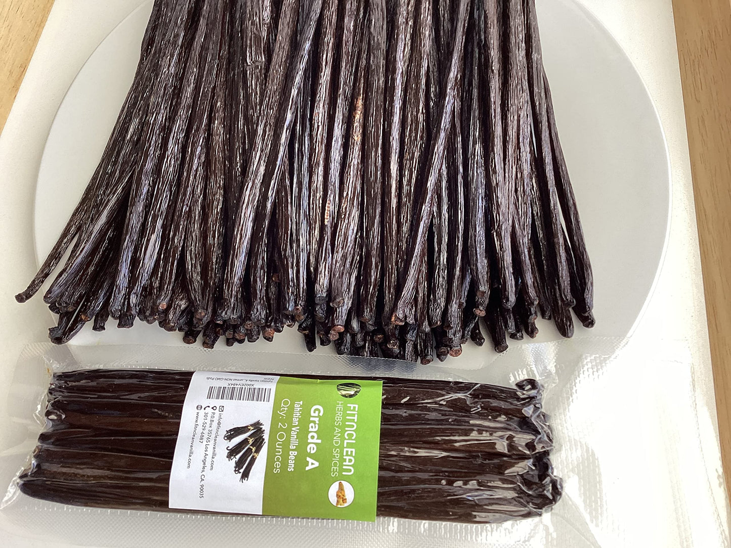 50 Organic Grade A Madagascar Vanilla Beans. Certified USDA Organic for Extract and all things Vanilla by FITNCLEAN VANILLA. ~5" Bulk Fresh Bourbon NON-GMO Pods.