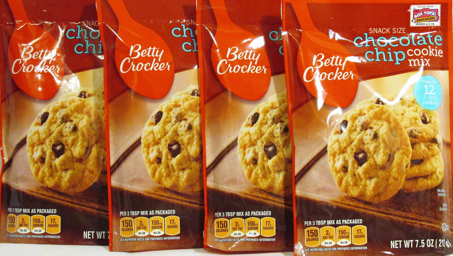 Betty Crocker Peanut Butter Cookie Mix, Makes twelve (12) 2-inch Cookies, 7.2 oz.