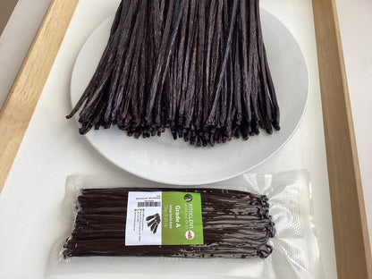 50 Organic Grade A Madagascar Vanilla Beans. Certified USDA Organic for Extract and all things Vanilla by FITNCLEAN VANILLA. ~5" Bulk Fresh Bourbon NON-GMO Pods.