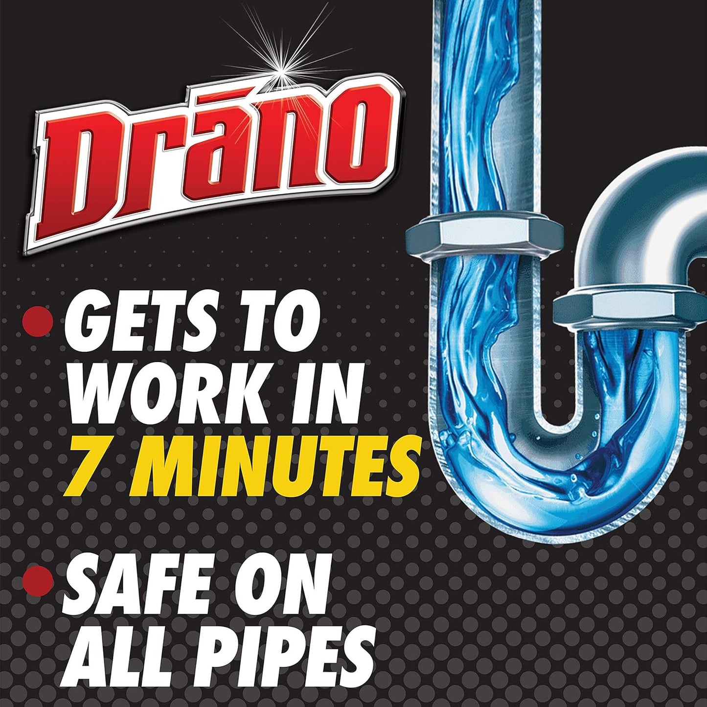 Drano Max Gel Drain Clog Remover and Cleaner for Shower or Sink Drains, Unclogs and Removes Hair, Soap Scum, Blockages, 32 oz