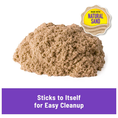 Kinetic Sand, 11lb (5kg) Natural Brown Bulk Play Sand for Arts and Crafts, Sandbox, Moldable Sensory Toys for Kids Ages 3+