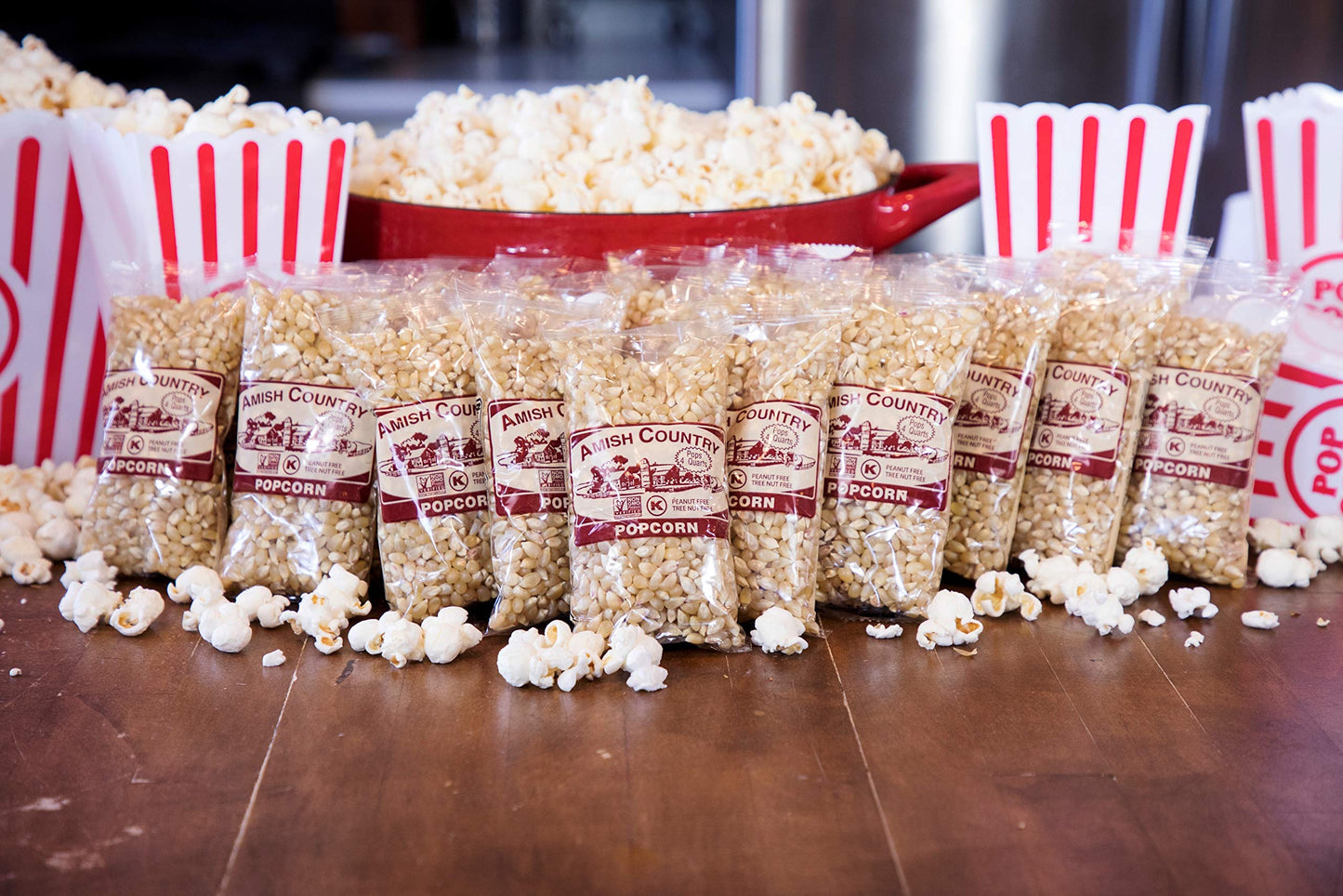 Amish Country Popcorn - Baby White (6 Pound Bag) - Small & Tender Popcorn - Old Fashioned And Delicious with Recipe Guide