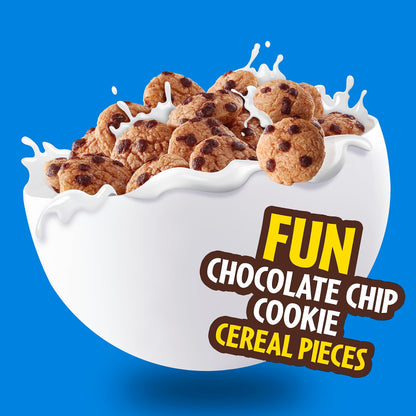 Cookie Crisp Breakfast Cereal, Chocolate Chip Cookie Taste, Made With Whole Grain, Family Size, 18.3 oz