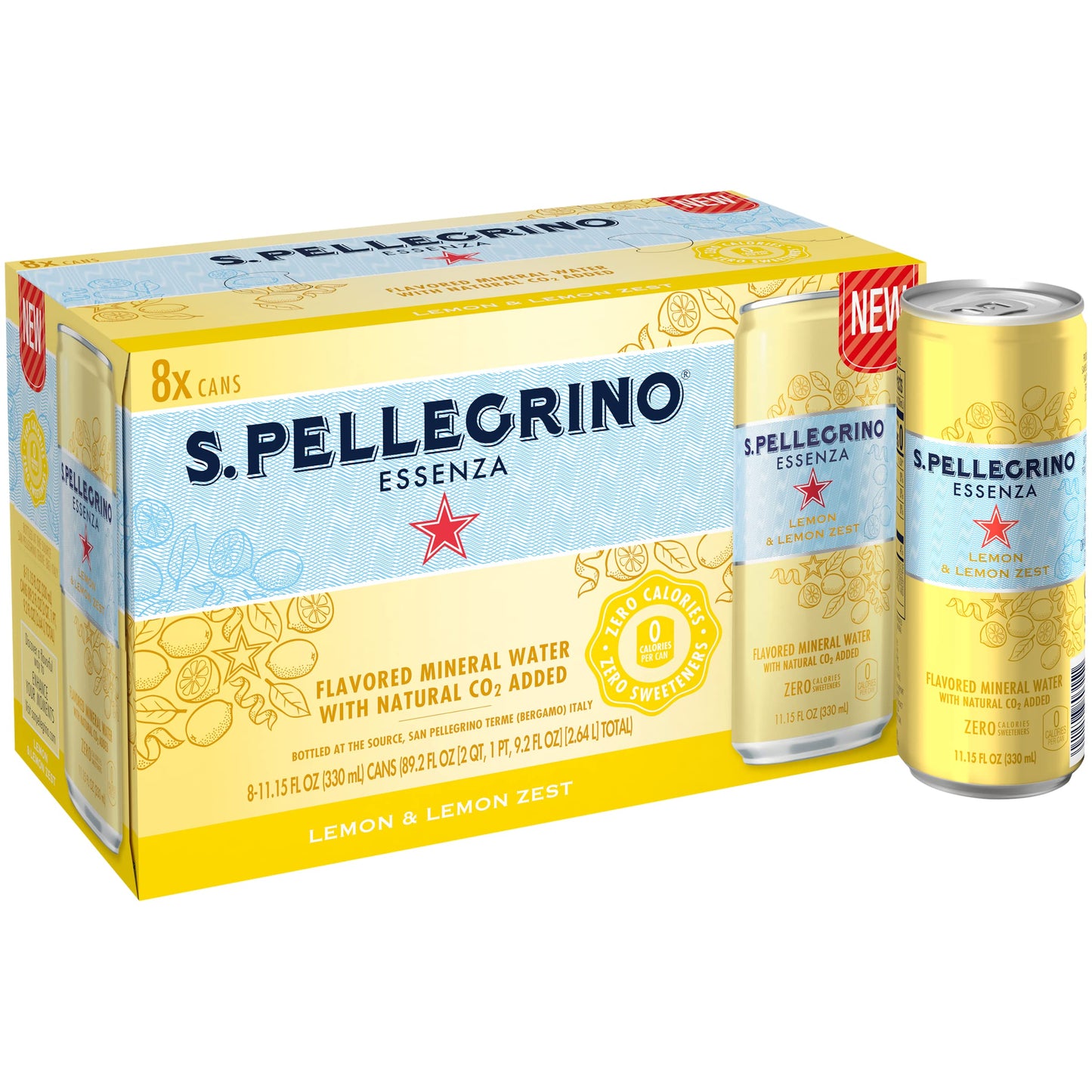 S.Pellegrino Essenza Variety pack - Blood Orange, Lemon, Dark Morello Cherry,11.15 Fl. Oz (Pack of 24)