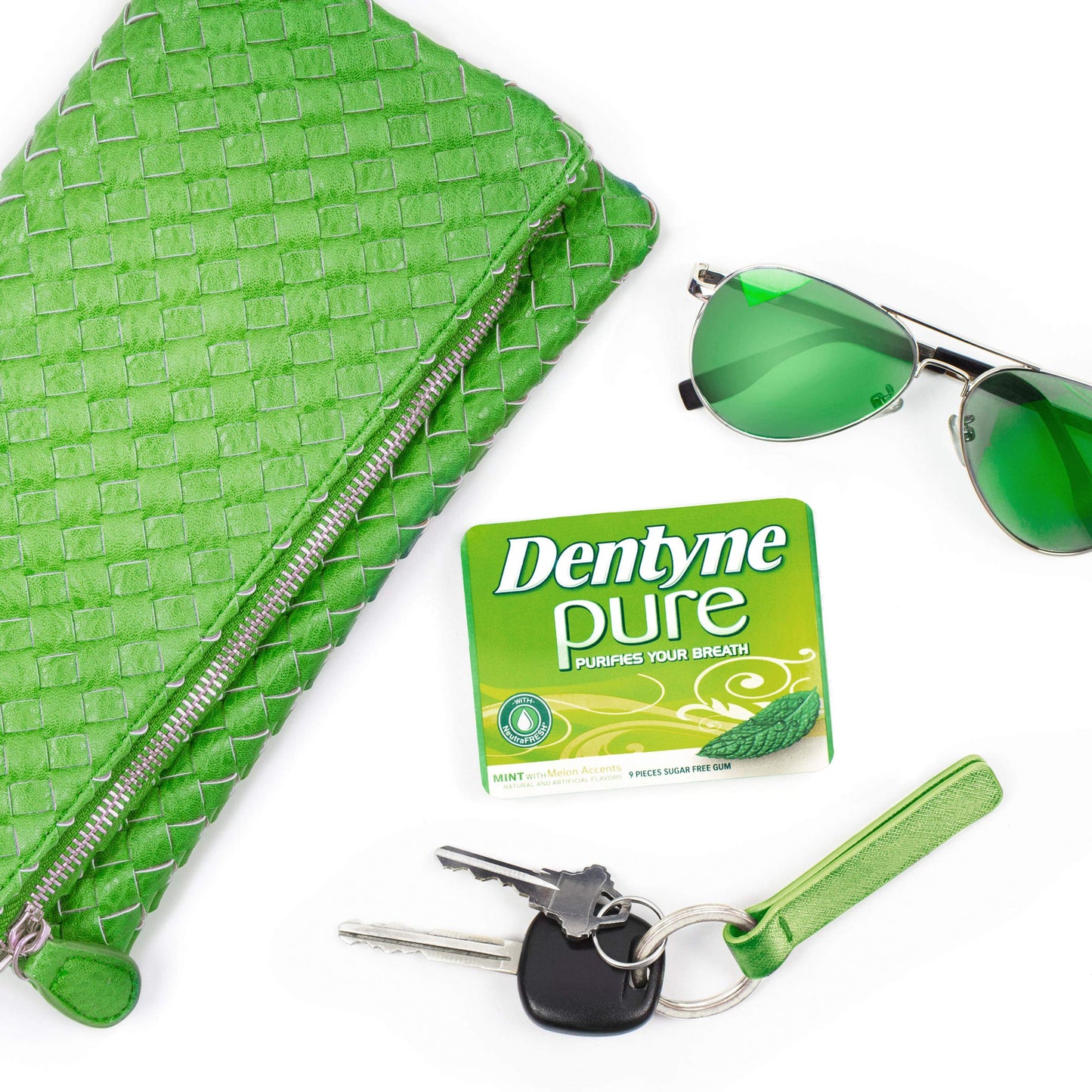 Dentyne Pure Mint with Herbal Accents Sugar Free Gum, 10 Packs of 9 Pieces (90 Total Pieces)