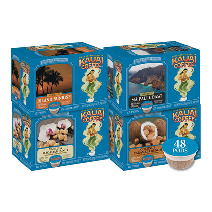 Kauai Coffee Na Pali Coast Dark Roast - Compatible with Keurig Pods K-Cup Brewers (1 Pack of 12 Single-Serve Cups)