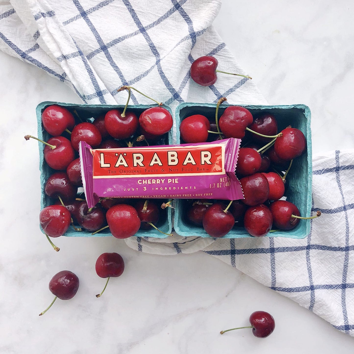 Larabar Cherry Pie, Gluten Free Vegan Fruit & Nut Bar, 1.7 oz Bars, 16 Ct