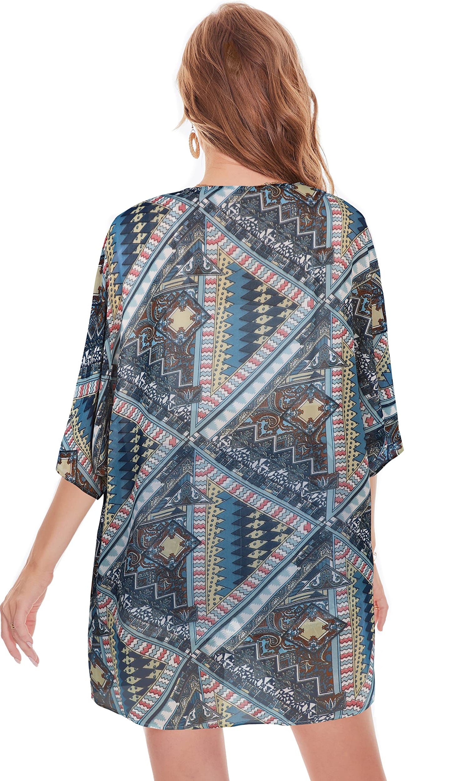 Womens Kimono Beach Cover Up Chiffon Cardigan Floral Tops Loose Capes