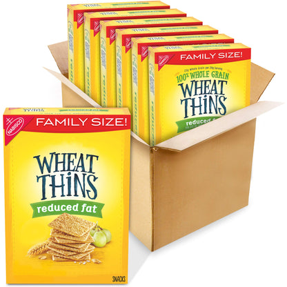 Wheat Thins Original Whole Grain Wheat Crackers, Party Size, 20 oz Box