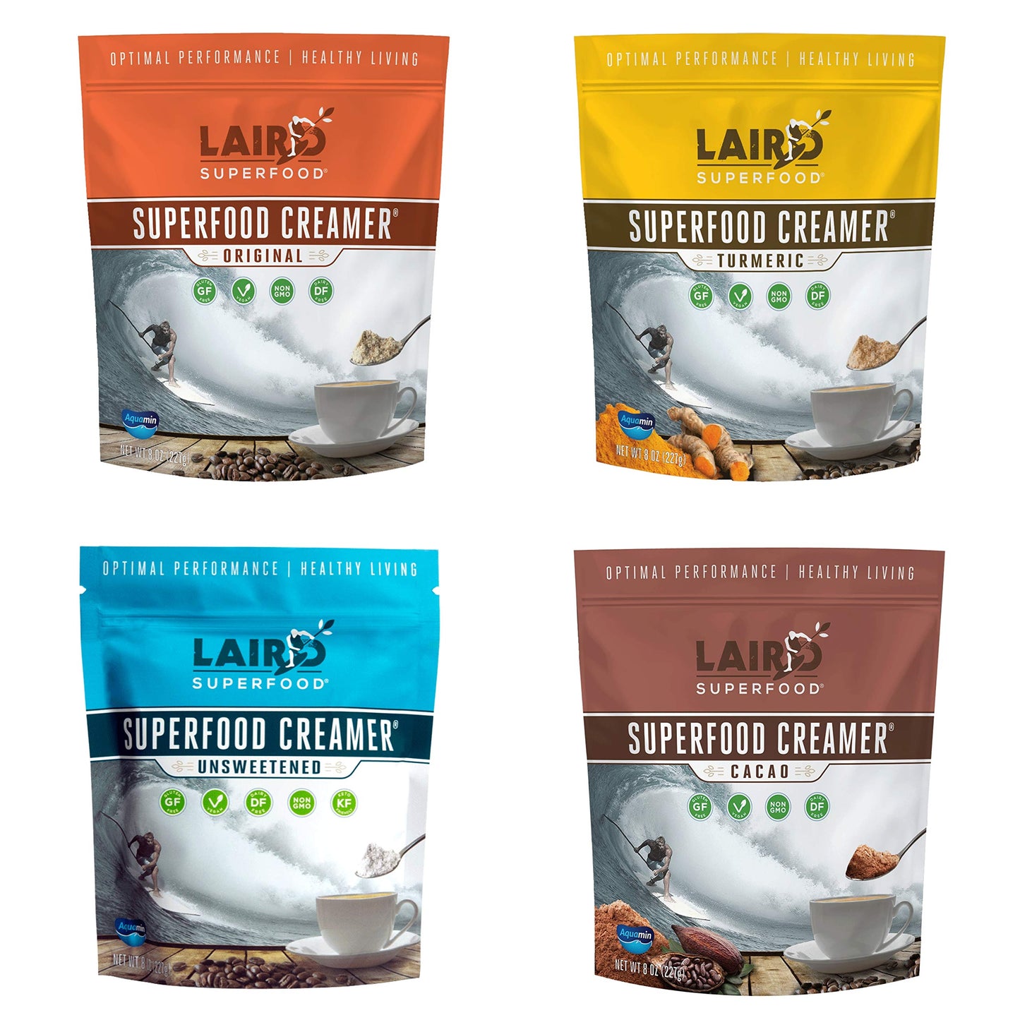 Laird Superfood Non-Dairy Superfood Creamer - Coconut Powder Coffee Creamer - Sweet & Creamy - Gluten Free, Non-GMO, Vegan - 16 oz. Bag, Pack of 1