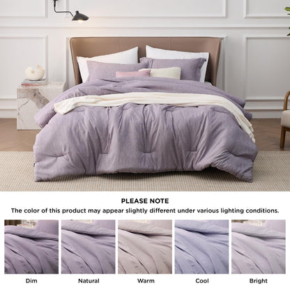 Bedsure Twin/Twin XL Comforter Set Dorm Bedding - Dark Grey Twin Bedding Set for College, Soft Cationic Dyed Bed Set for All Seasons, 2 Pieces, 1 Comforter (68"x88") and 1 Pillow Sham (20"x26"+2")