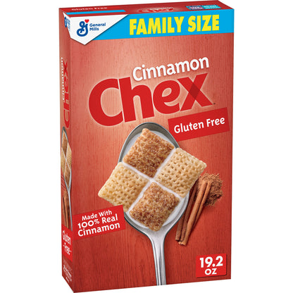 Chex AppleCinnamonBreakfast Cereal, Gluten Free, 12 oz