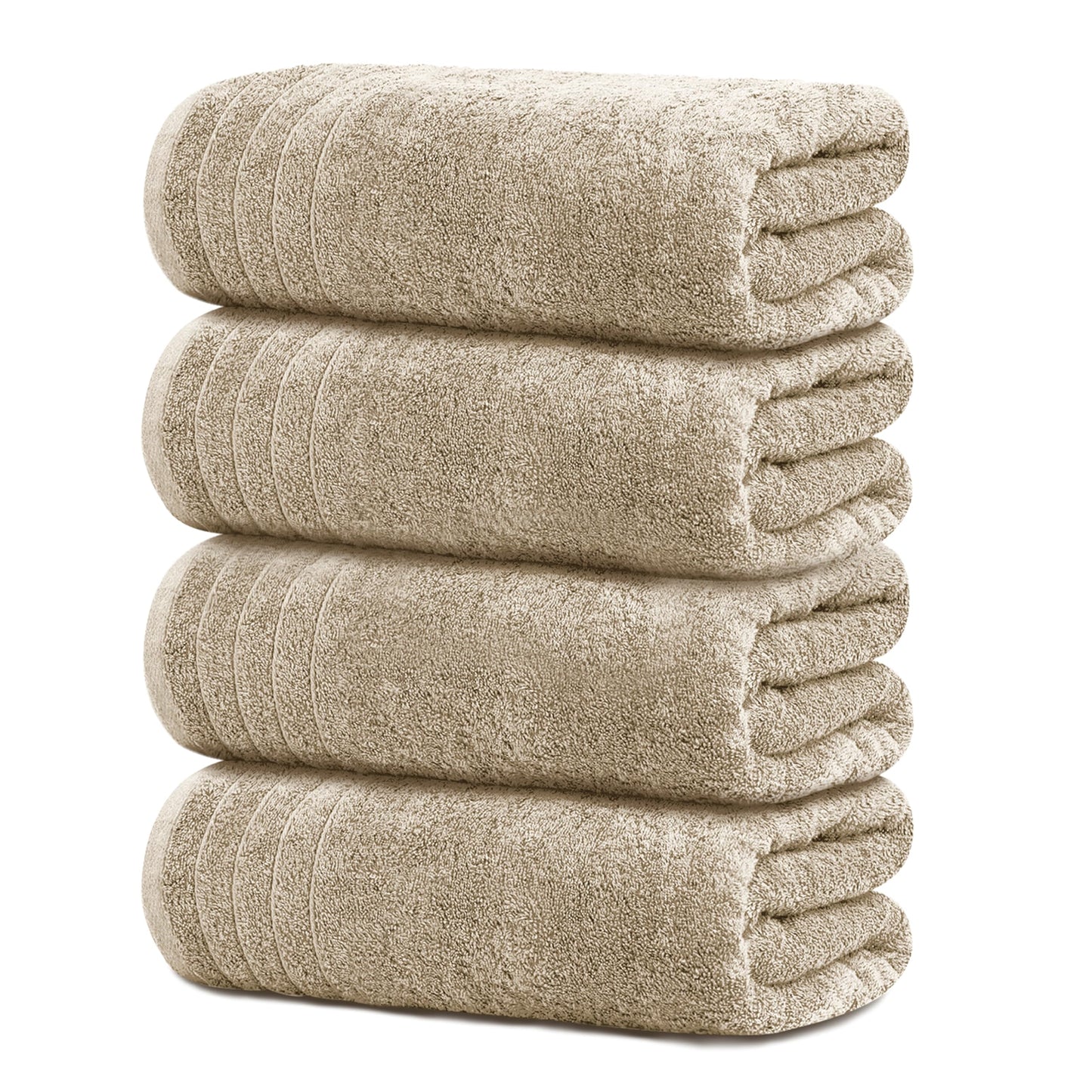 Tens Towels Large Bath Towels, 100% Cotton, 30 x 60 Inches Extra Large Bath Towels, Lighter Weight, Quicker to Dry, Super Absorbent, Perfect Bathroom Towels (Pack of 4)