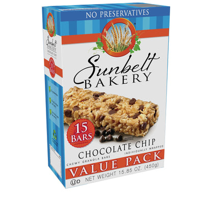 Sunbelt Bakery Oats & Honey Chewy Granola Bars, 15-1.0 OZ Bars (1 Box)