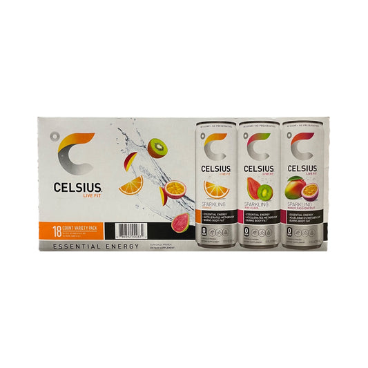 Celsius Sparkling Variety Pack, 12 oz (18 Count)