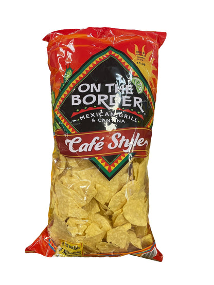 On The Border Cafe Style Tortilla Chips, 23.5 oz