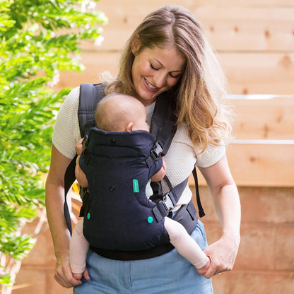 Infantino Flip Advanced 4-in-1 Carrier - Ergonomic, convertible, face-in and face-out front and back carry for newborns and older babies 8-32 lbs